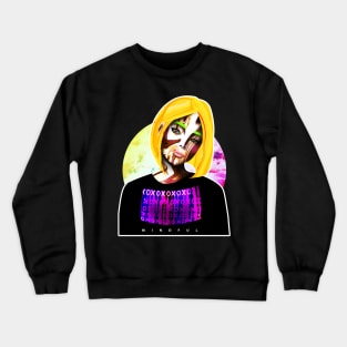 soft soda abstract girl chachazart Crewneck Sweatshirt